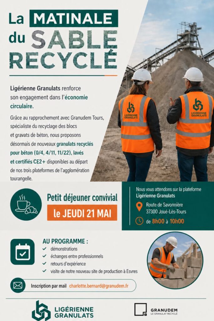 La matinale du sable recyclé